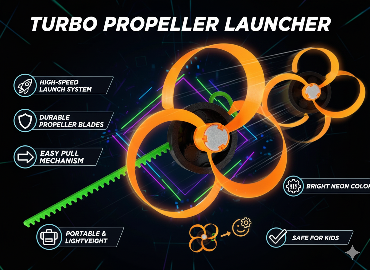 Turbo propeller launcher