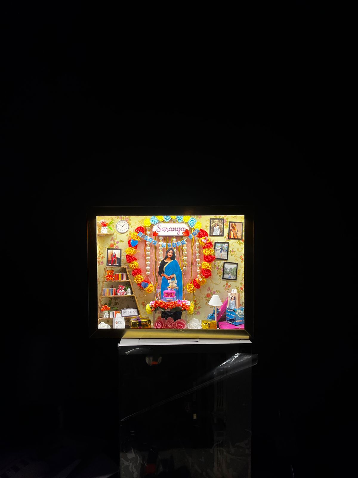 Birthday shadow box