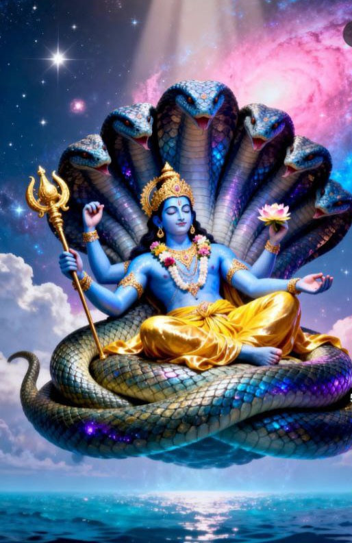 "Vishnu Magnetic Levitating Statue