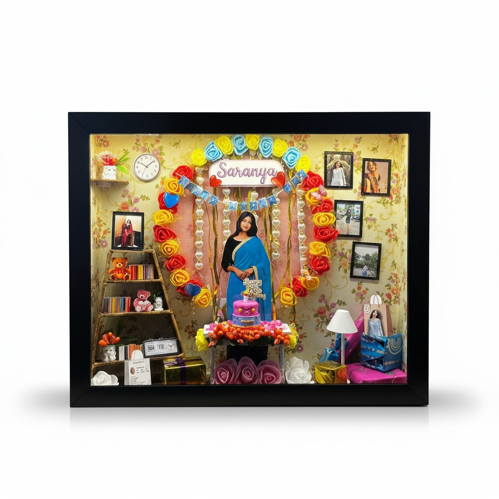 Birthday shadow box